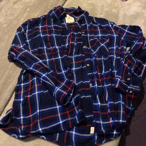 American Eagle Outfitters Tops - American eagle boyfriend fit flannel XL